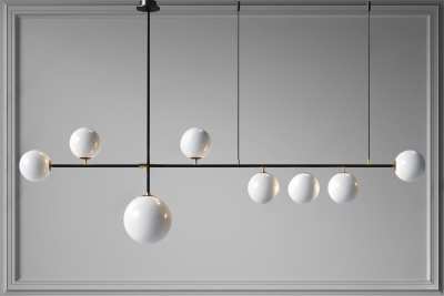 现代吊灯3D模型下载